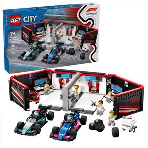 New LEGO CITY 60444 F1 Garage & Mercedes-AMG & Alpine Cars Factory Sealed Box